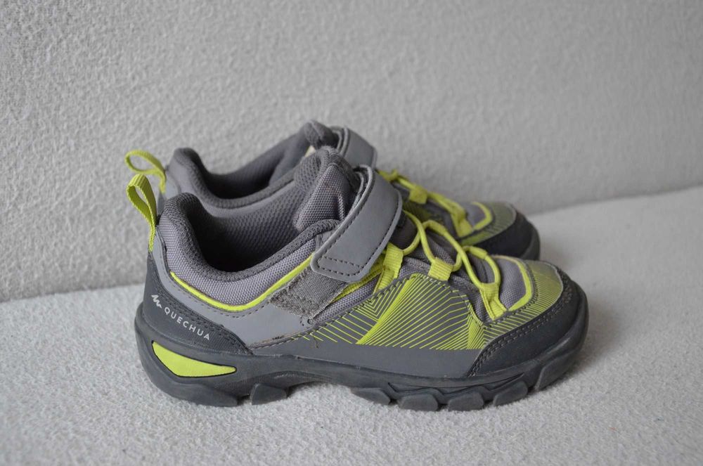 QUECHUA buty turystyczne niskie dziecięce chłopięce na rzepy j nowe 29