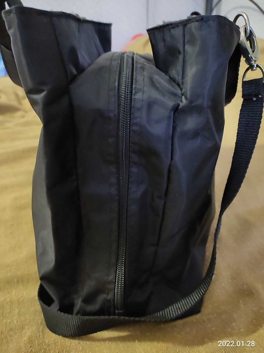 PICARD czarna orginalan torebka z ortalionu.