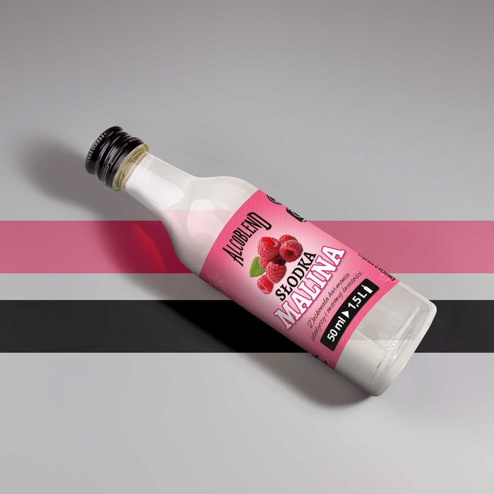 ZAPRAWKA esencja do alkoholu ALCOBLEND - SŁODKA MALINA 50 ml na 1,5 L
