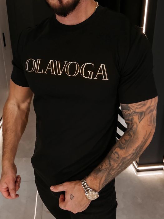 O’la Voga / t-shirt męski / czarny / XL