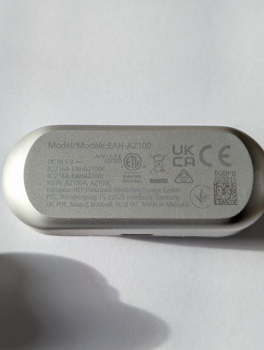 Technics EAH-AZ100 Srebrne – Etui ładujące + Lewa słuchawka (Gwarancja / Faktura)