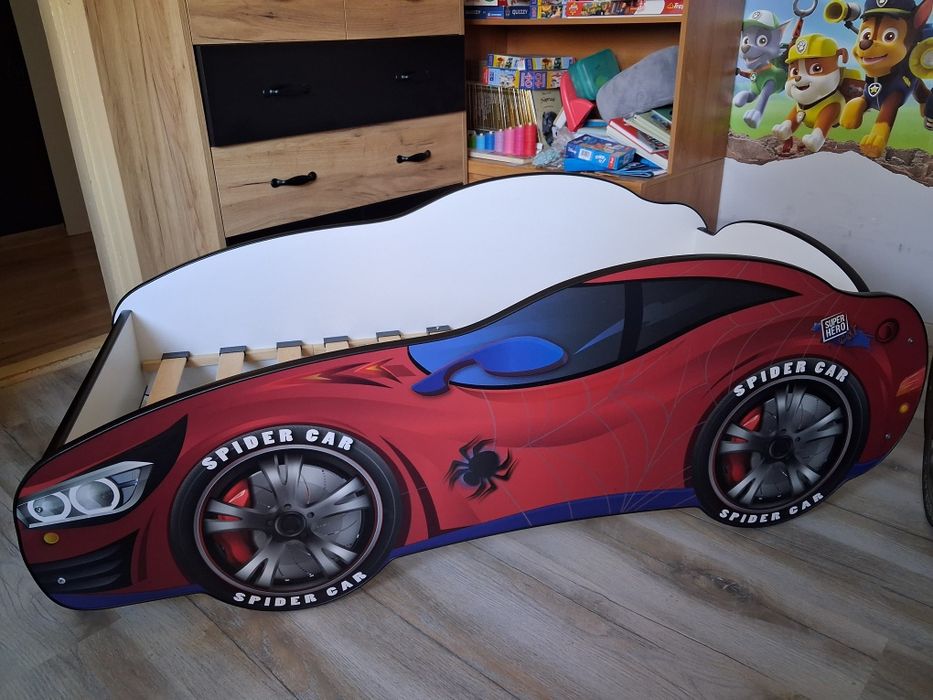 Łóżko Spidercar oraz Batcar z materacami 140x70
