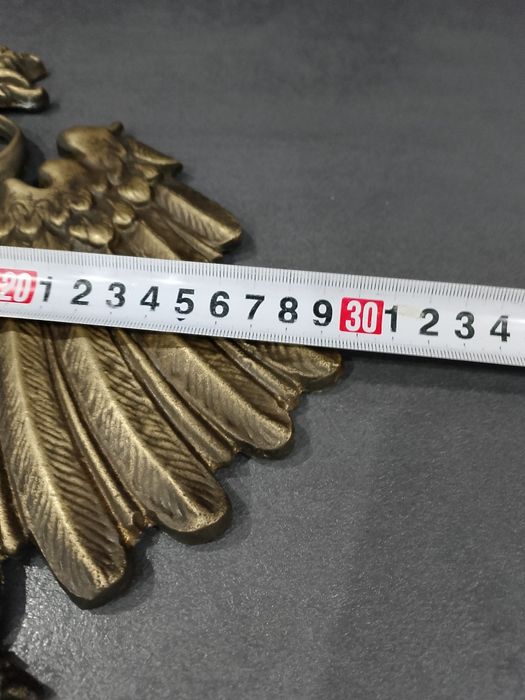 *Wyprzedaż*Duże godło Polski Króla Zygmunta Starego z brązu.