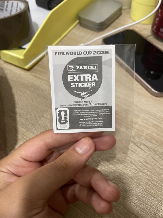 Extra sticker gold