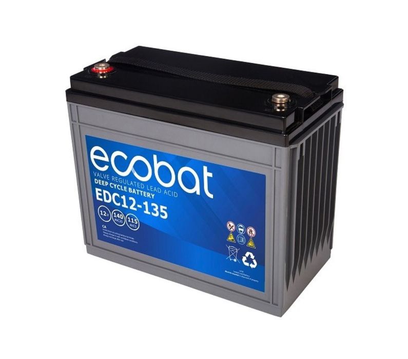 АКБ Ecobat EDC12-135 AGM, ємність 140 а/ч, безпереб. Volt Polska 1500E