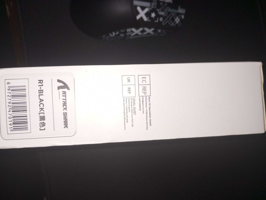 Mouse Attack Shark R1 - Novo na Caixa!