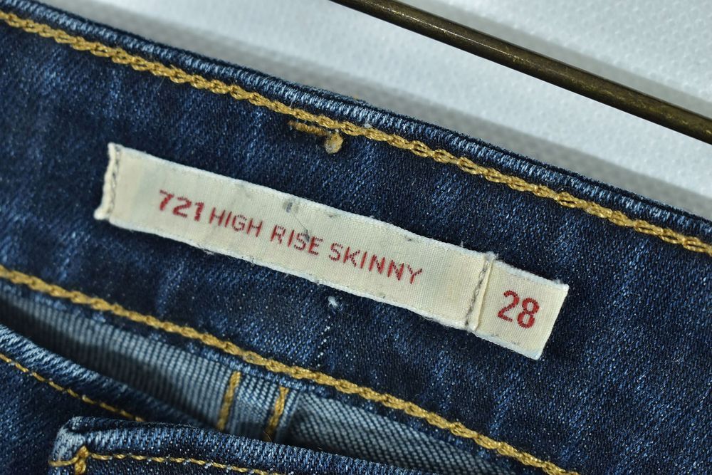 Levis 721 High Rise Skinny Jeansy Stretch W28 L30