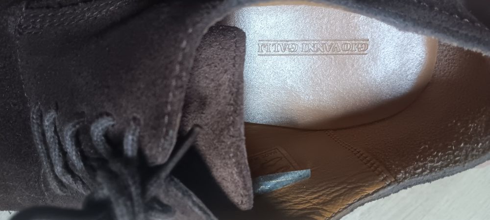 Sapatos Homem em pele (Nobuck) castanho