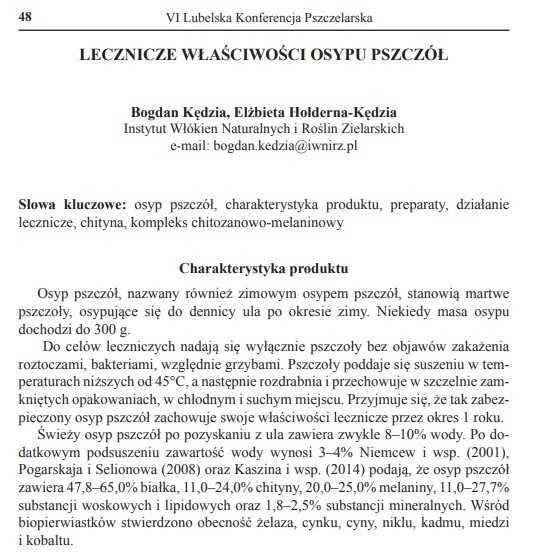 osyp pszczeli ekstrakt 100 ml  2 szt