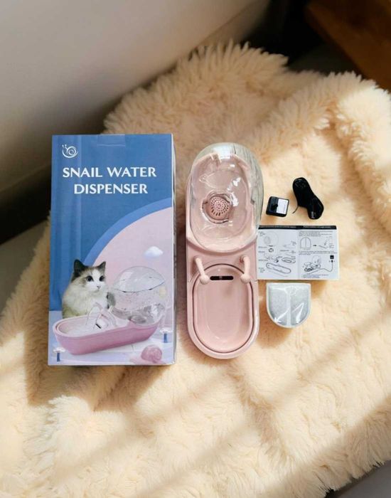 Фонтанчик равлик для котика чи песика автоматична поїлка