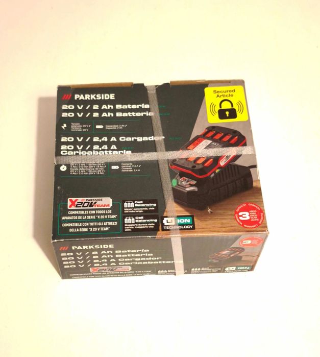Carregador Rápido 2X 4.5Ah 20v Parkside