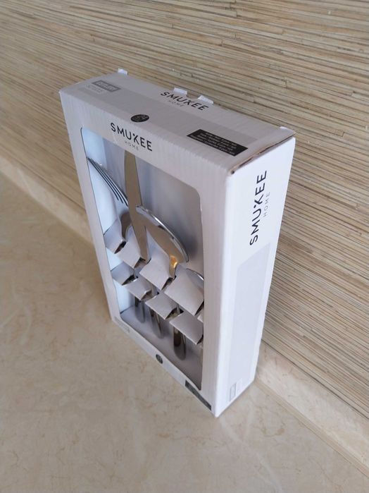 NOWY Zestaw Stołowy 24 szt Sztućce Komplet Sztućców Cutlery SMUKEE