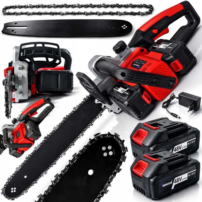 Bezszczotkowa Piła Łańcuchowa Akumulatorowa 16" 48V 2x Aku PRO