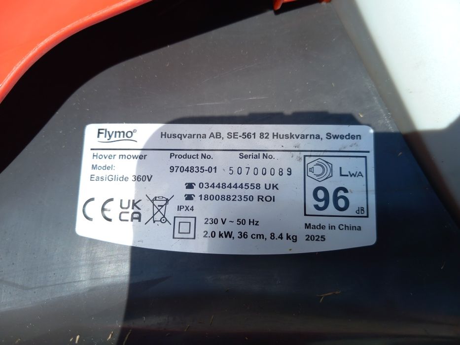 Flymo kosiarka poduszkowa Easiglide 36 cm 1800W