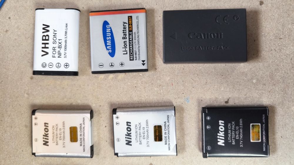Baterias máquina fotográfica Nikon Canon Sony Samsung Olympus Fujifilm