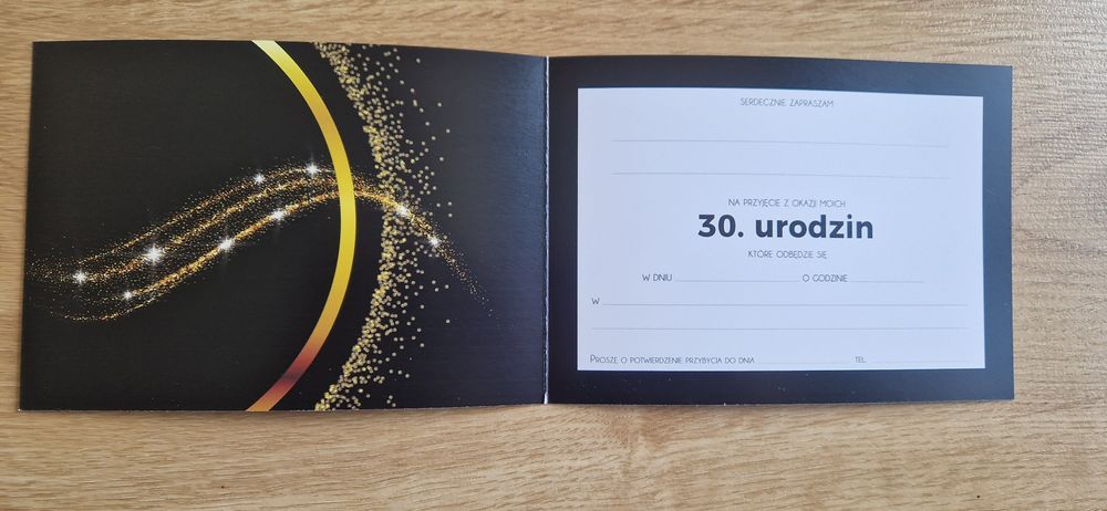 Zaproszenie na 30 urodziny