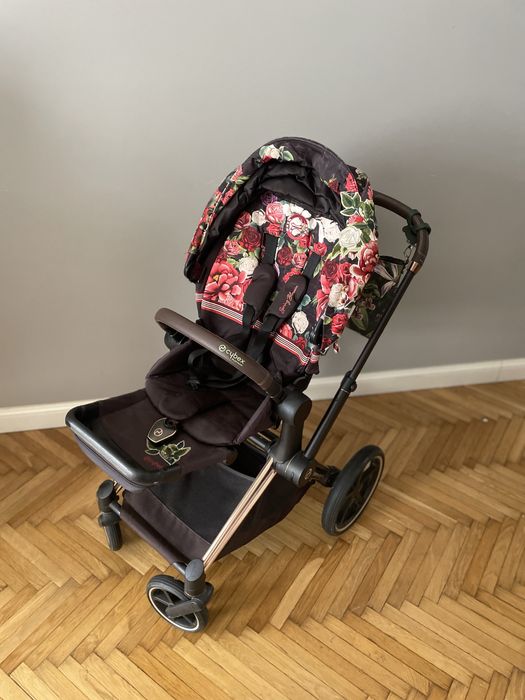 Spacerówka i rama Cybex Priam Blossom Rose Gold