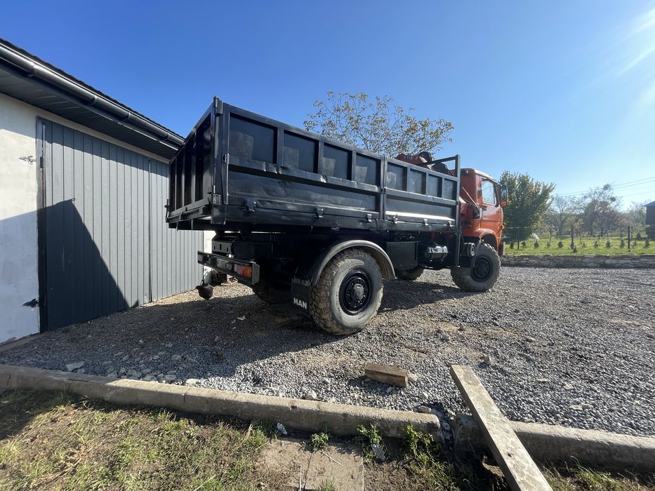 MAN 4x4 самоскид з маніпулятором