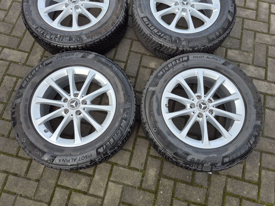 Koła Alu Zima Oryg MERCEDES GLA 5x112 17 Cal 6.5J 215/65 R17 MICHELIN