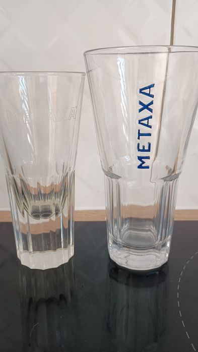 Metaxa szklanki kieliszki