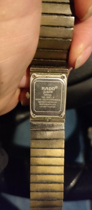 Zegarek czarny z napisem  rado