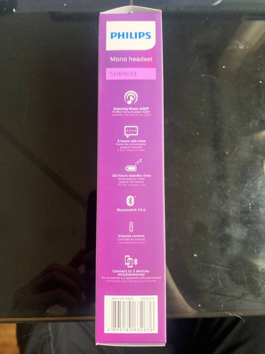 Philips SHB1603 Бездротова гарнітура з мікрофоном чорний