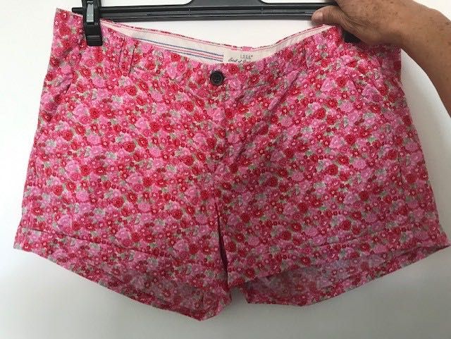 Calções Flores Rosa Nº 42 Novos