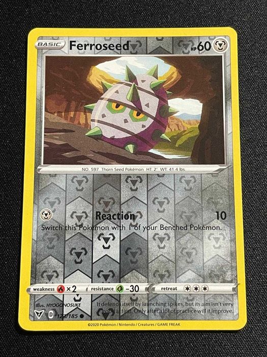 Carta Pokémon Ferroseed 123/185 Vivid Voltage