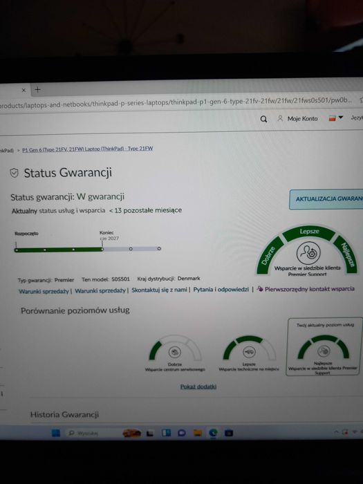 Lenovo ThinkPad P1 G6 i7-13800H 16GB 1000GB SSD NVIDIA RTX A2000-8GB GWARANCJA