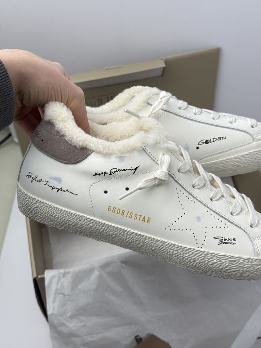 кеди утеплені хутро кросівки жіночі ggdb golden goose голден гус