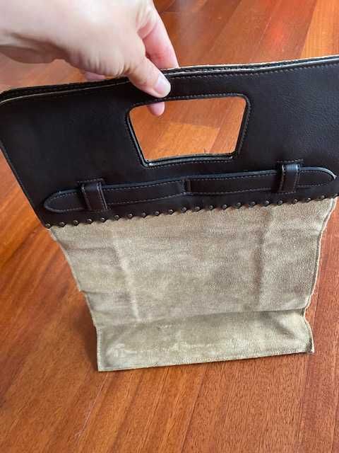 Bolsa de mão em pele, NOVA, Lanidor