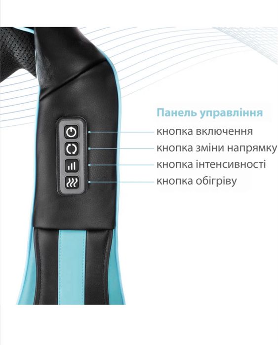 Масажер для спини та шиї роликовий Shiatsu, Zabobon