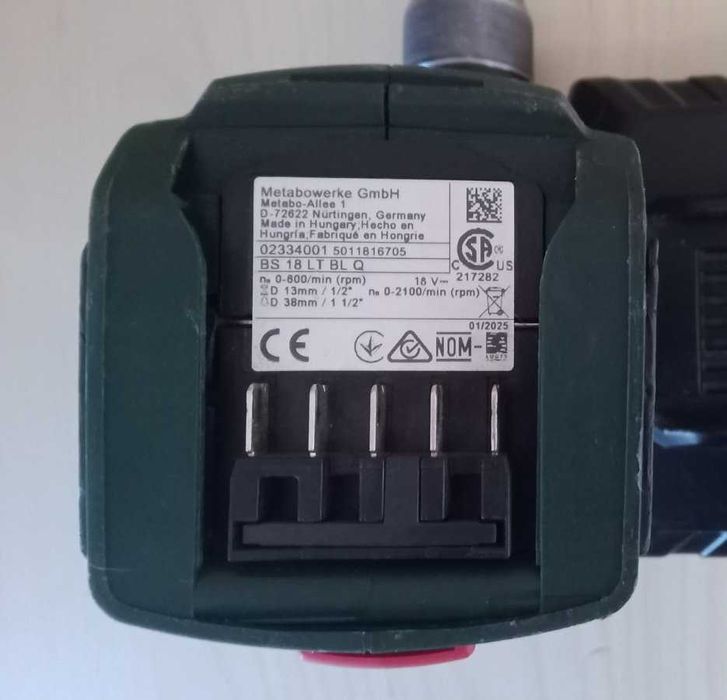 Акумуляторний дриль-шуруповерт (швидкозн. патрон) Metabo BS 18 LT BL Q