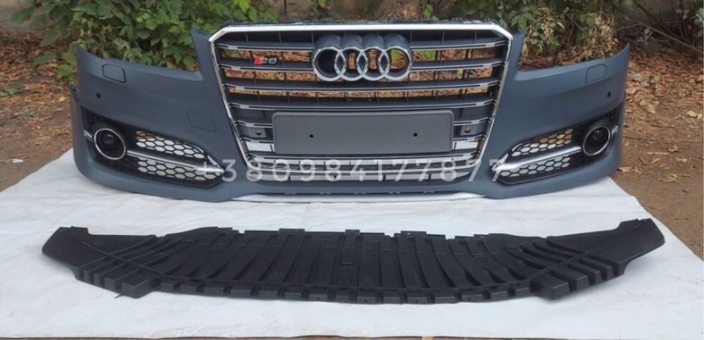 Бампер передний S8 AUDI A8 D4 рестайлинг S-Line