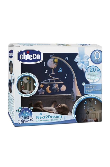 Іграшка-мобіль Chicco блакитна