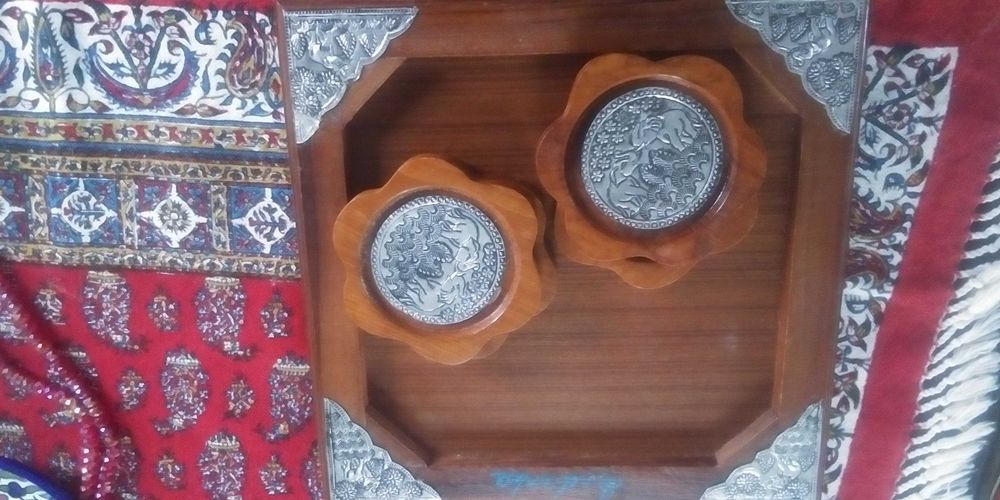 Taca i podstawki drewno Azja