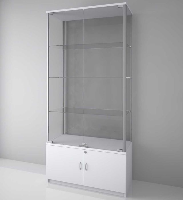 Gablota szklana ekspozycyjna na puchary kolekcję z szafką 190x80x40