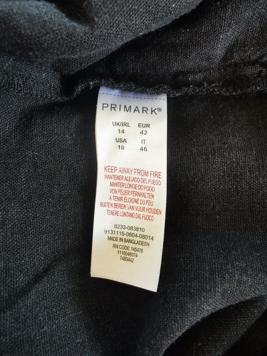 Krótkie spodenki, szorty lniane, wiskozowe, primark, 42, XL, 14