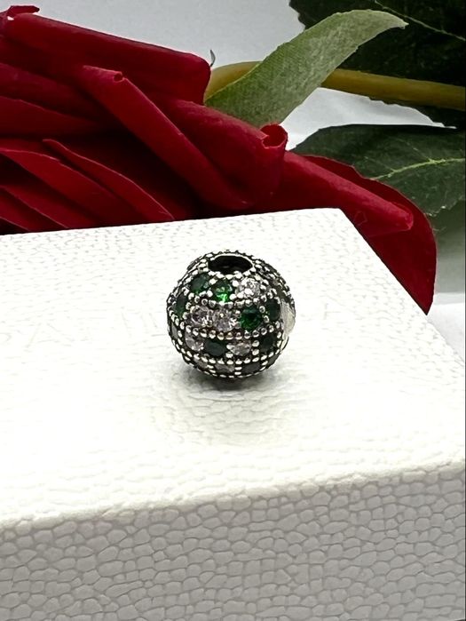 Charm's kula stoper otwierany kryształki srebro S925