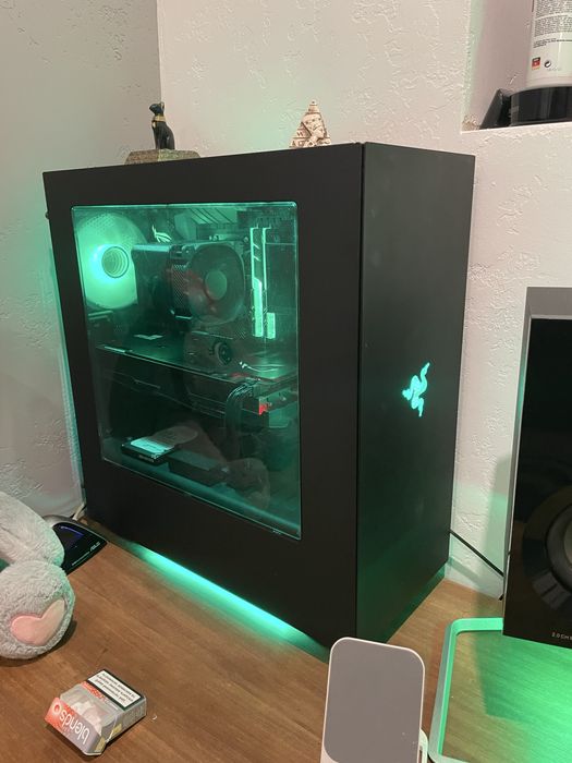 Корпус ПК nzxt s340 Razer Edition ( custom RGB )