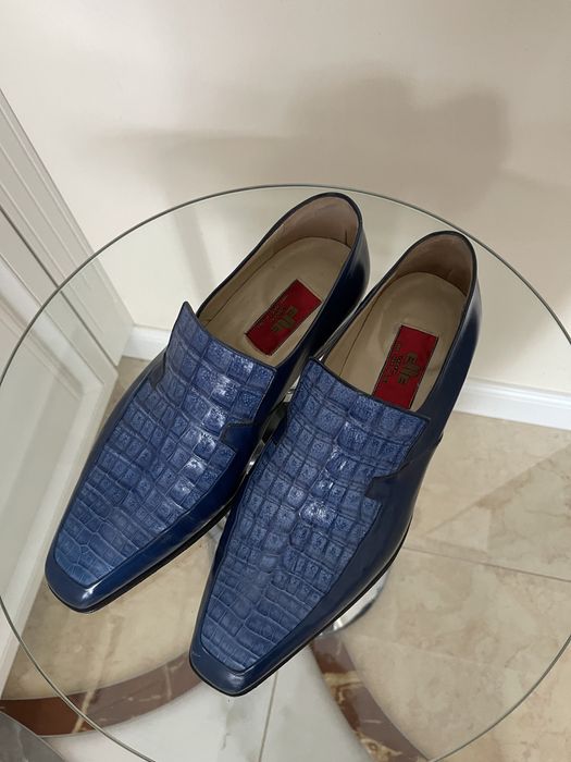 Туфли EIIE LONDON оригинал размер 8 1/2 крокодил