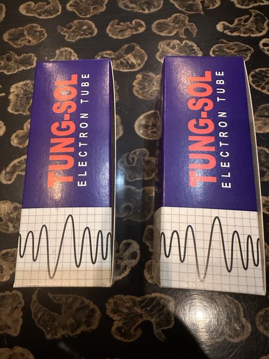 Valvulas Tung-Sol 6SN7 GTB  - Novas - Par (2un) Emparelhado