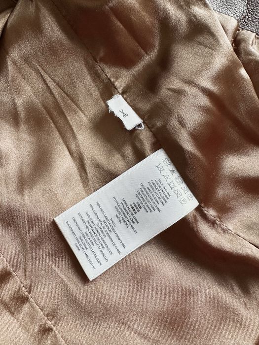 Casaco em pele Michael Kors camel