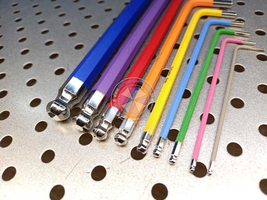 Klucze imbusowe 1,5-10mm 9-el. KULA HEX długie imbusy zestaw imbusów