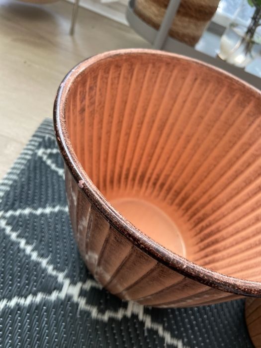 Osłonka doniczka metalowa TKmaxx + 2 mniejsze