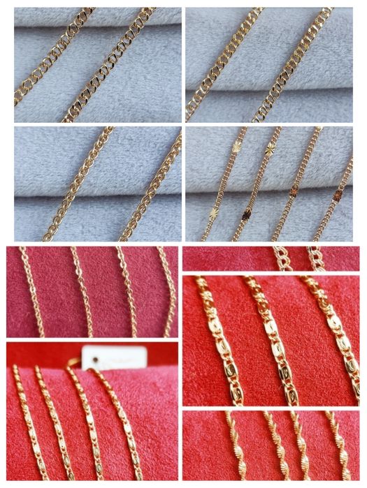 Позолоченные цепочки/комплекты Xuping медзолото