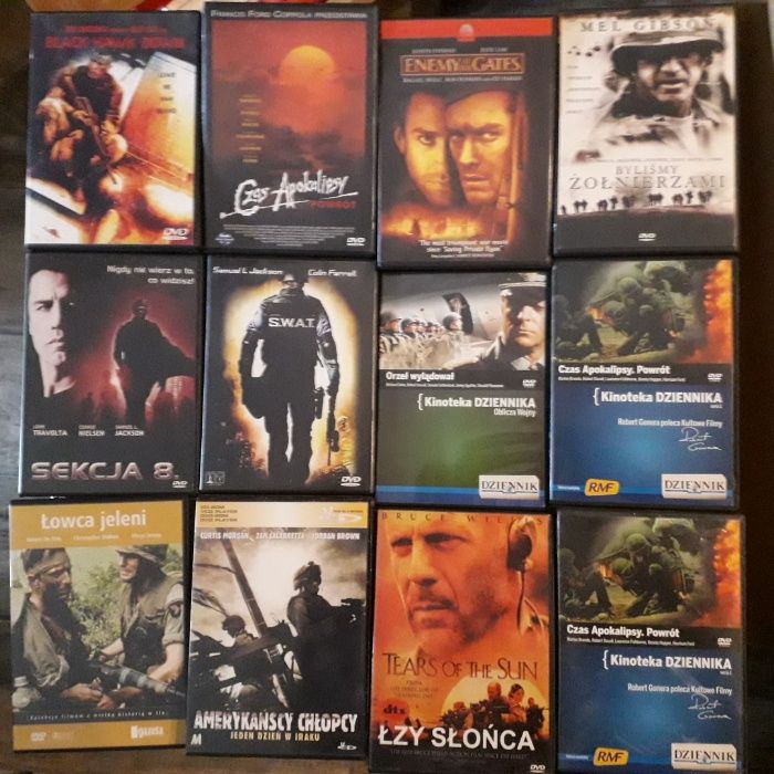 Duży zestaw Flimy DVD i VCD Horrory Thillery i Sensacyjne