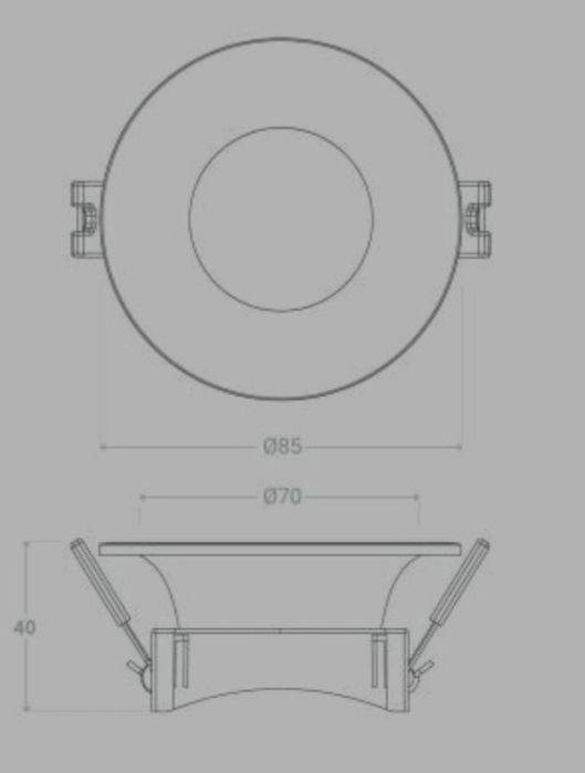 Aro gu10 branco ou preto