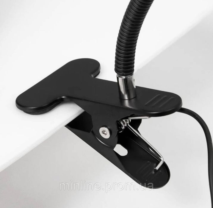 Настільна світлодіодна LED лампа-прищіпка