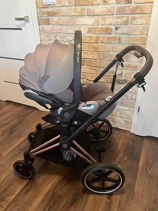 Wózek Cybex Priam 2.0 3 w 1  Soho Gray- duży zestaw
